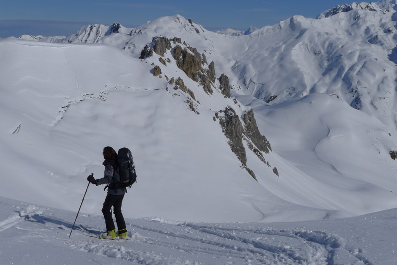 1200m de descente devant