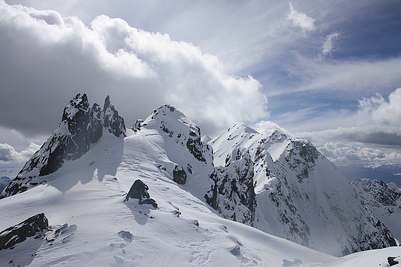 belle enfilade : du col Guillaume, vers le sud