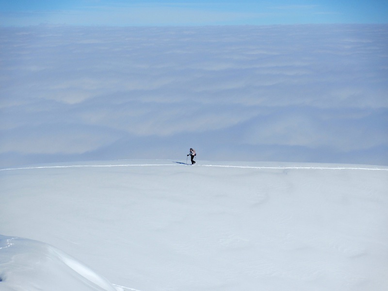 #5 Salomé : marche sur la mer de nuage. Salomé : marche sur la mer de nuage.