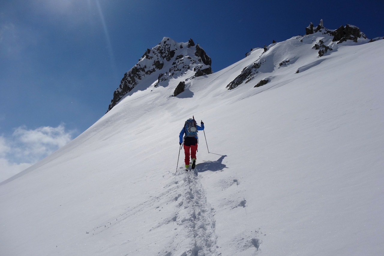 Vers le col de Montartier  Sud : Nous quittons la Combe des Plans.