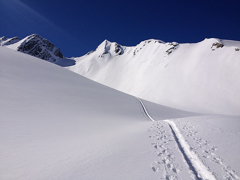 col de la Porte d'Eglise : c'était vraiment très beau... du monde au sommet, qu'on devine