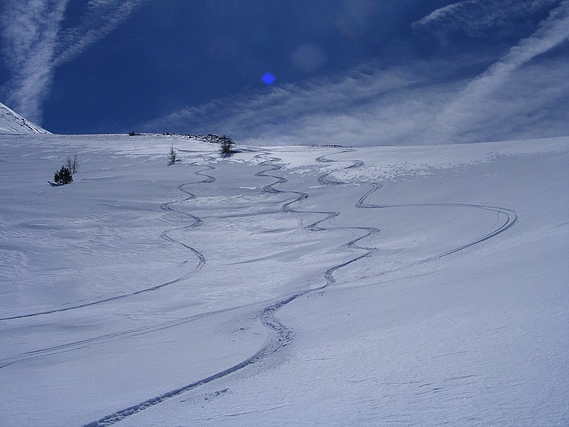 #1 versant nord : très bonne neige depuis le sommet jusqu versant nord : très bonne neige depuis le sommet jusqu'au départ de la combe ouest