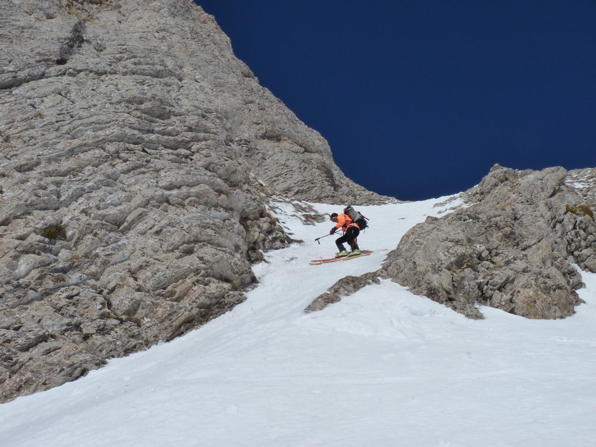 #9 Dans l Dans l'étroiture du bas : La neige est bien dure
