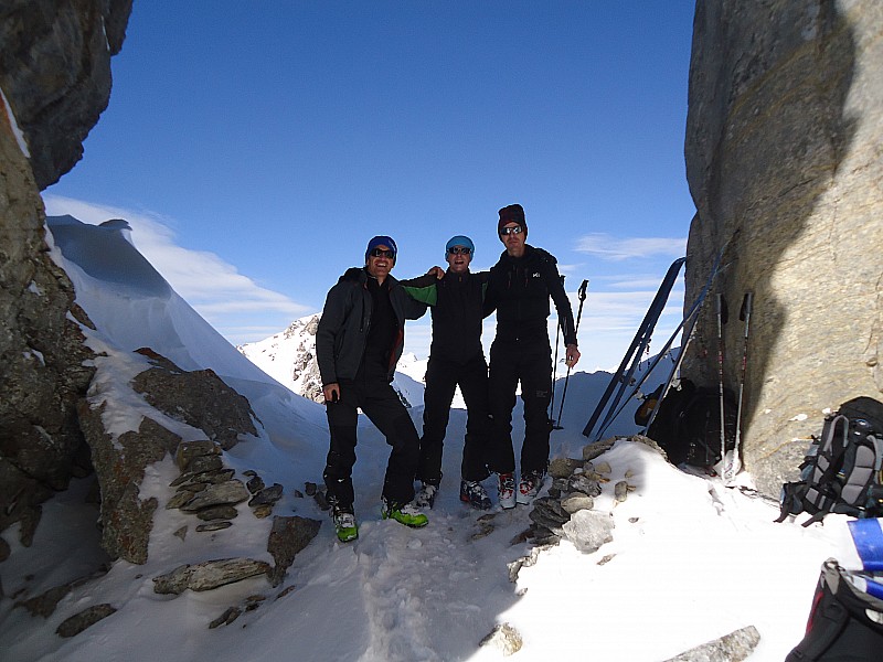 #24 Brèche Portetta : les 3 poursuivants au col de Biol Brèche Portetta : les 3 poursuivants au col de Biol