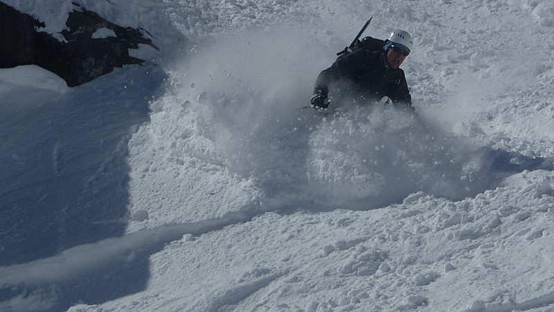 breche portetta : 1er descente, bonne powpow