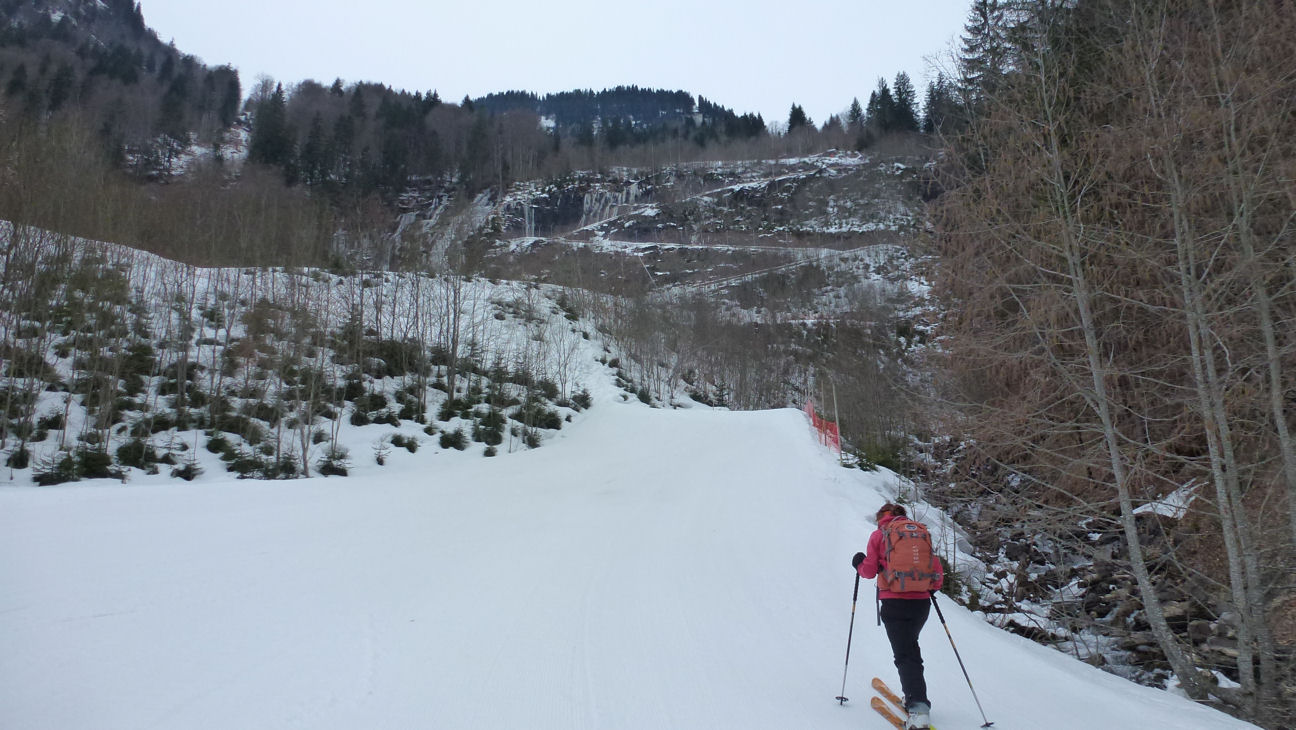 #1 au depart : parfaitement enneige au depart : parfaitement enneige