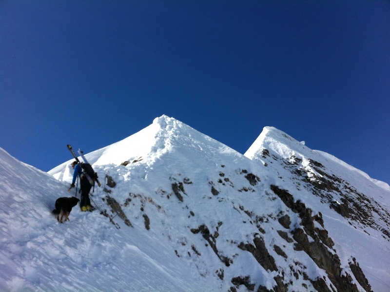 #4 l l'arete du Mt Charvin : on rejoint l'arête
