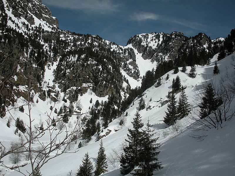 #10 Vallon sauvage : Vu depuis le bas de notre descente prolongée Vallon sauvage : Vu depuis le bas de notre descente prolongée