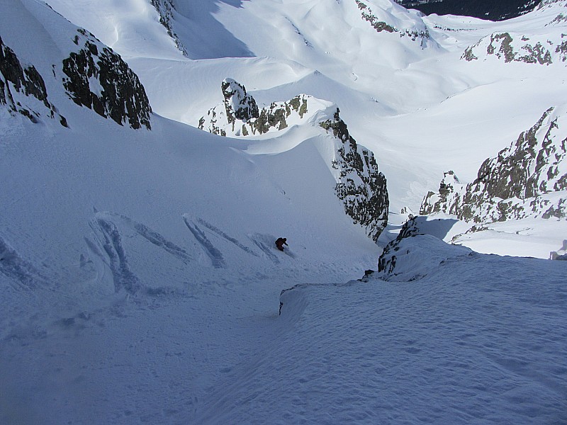 #20 Pic de la Grande Valloire : Partie basse toujours en super neige. Pic de la Grande Valloire : Partie basse toujours en super neige.