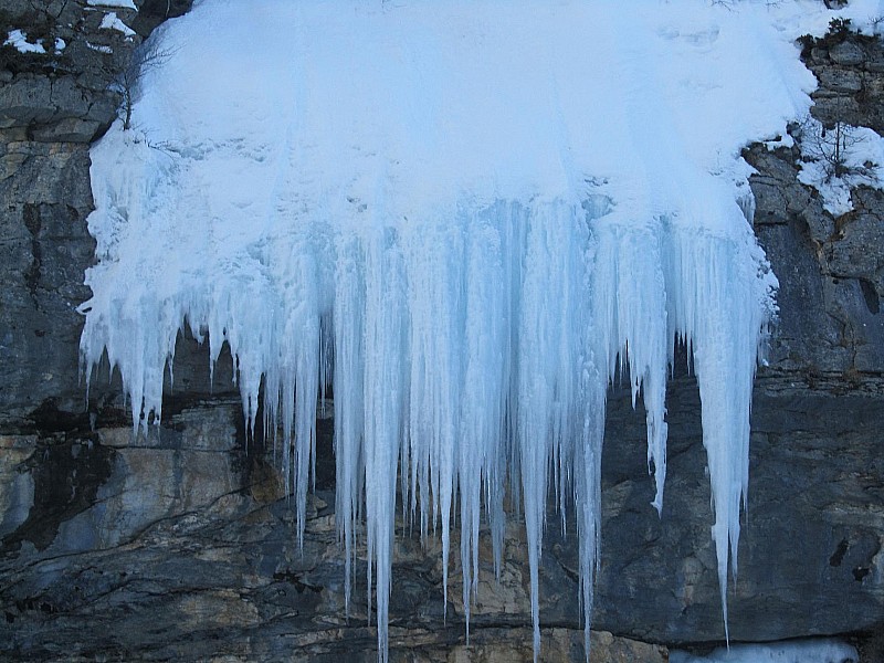 Vallon de Sallevieille : Belle cascade gelée