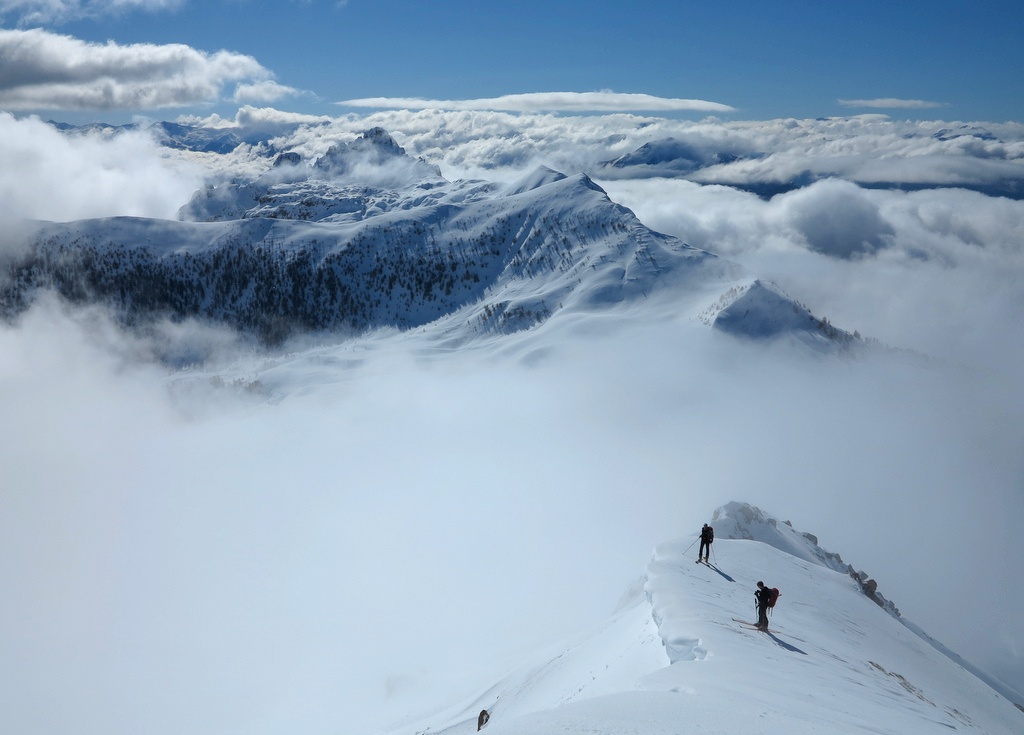 #8 Sur l Sur l'arête SE : Au dessus des nuages