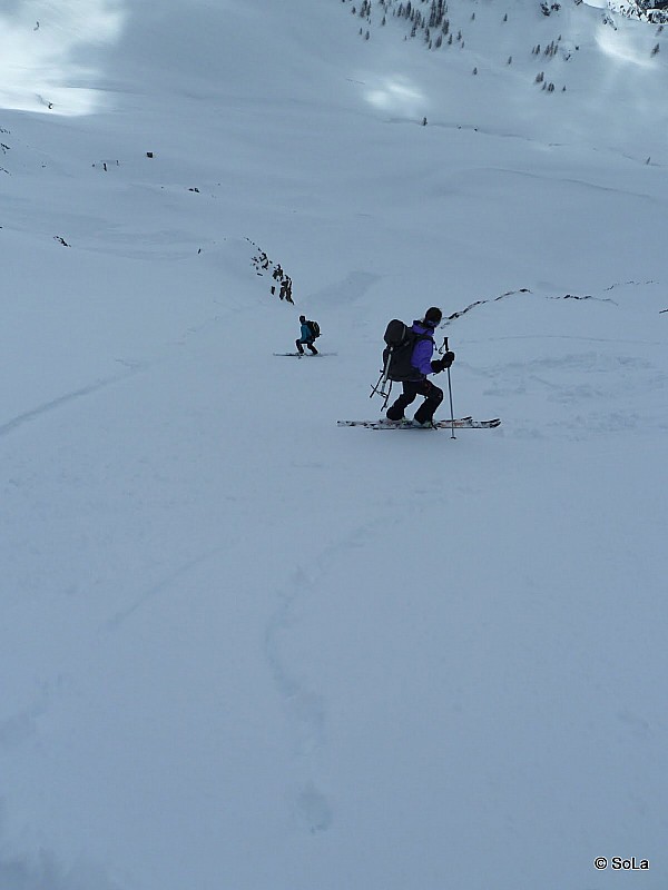 #10 descente : dans le couloir de la plaque partie descente : dans le couloir de la plaque partie