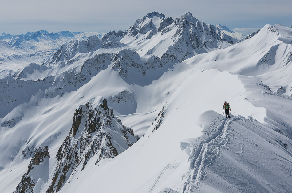 #16 jolie arête sommitale : tracée du matin par le Biollay jolie arête sommitale : tracée du matin par le Biollay