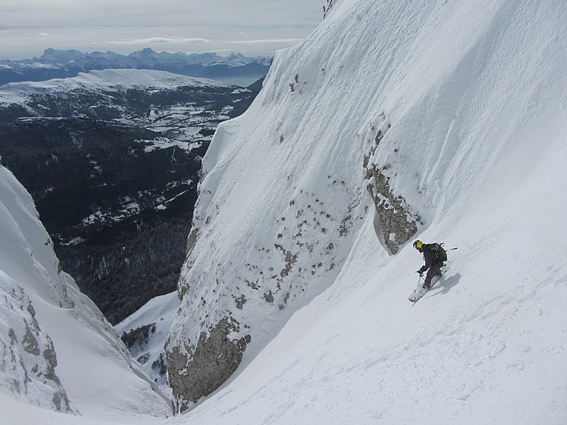 Pas de Serre Brion : Lud dans le couloir sommital.