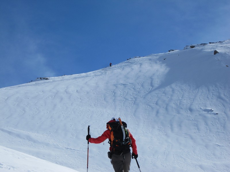 Bric de Rubren : Remontée à la crête de la Gavie