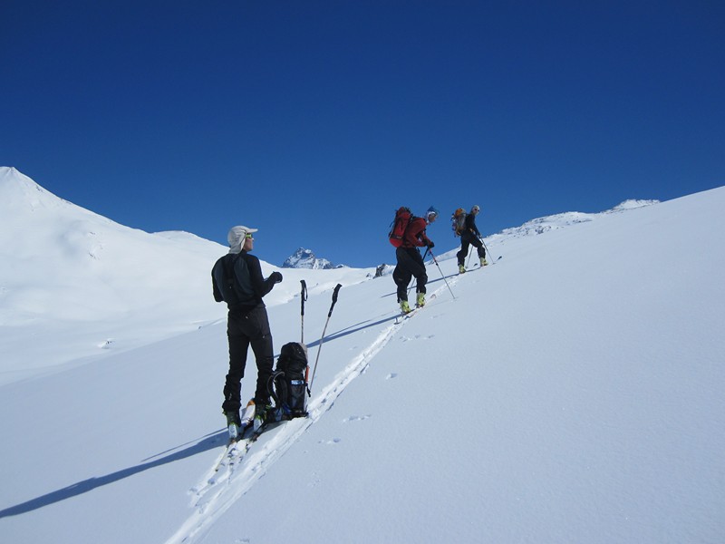 Bric de Rubren : Au dessus de la cabane du col