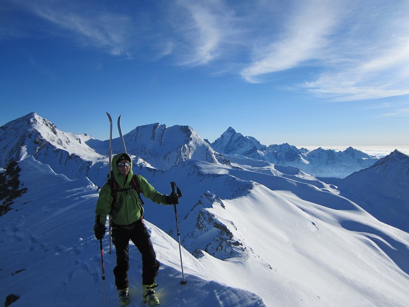 Bric de Rubren : Sur l'arête N de Malacoste