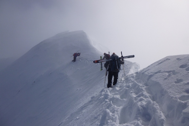 #2 sur la crete pour acceder au 1er couloir sur la crete pour acceder au 1er couloir