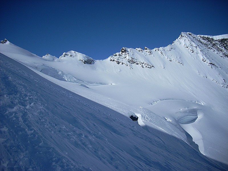 #5 Montée au Feejoch : Les gouffres du Feegletscher Montée au Feejoch : Les gouffres du Feegletscher