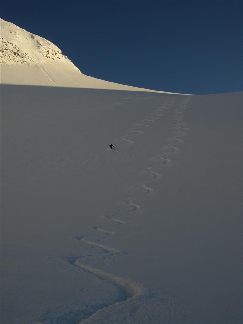 #4 descente du Storskreid : sur le glacier descente du Storskreid : sur le glacier