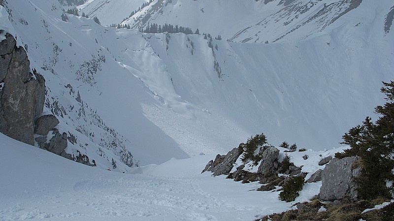 #7 couloir du serpent : début de la descente couloir du serpent : début de la descente