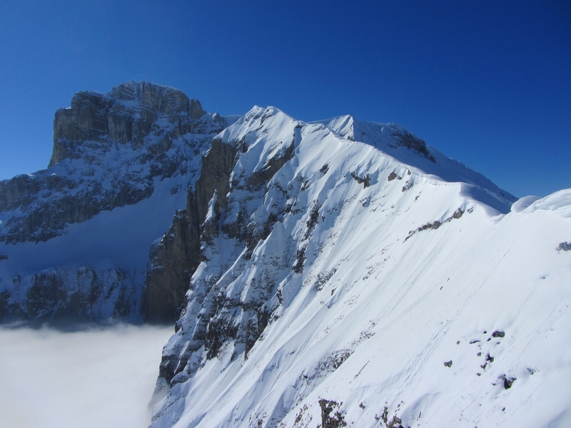 #1 Obiou : Arrivée sur l Obiou : Arrivée sur l'arête de Rattier.