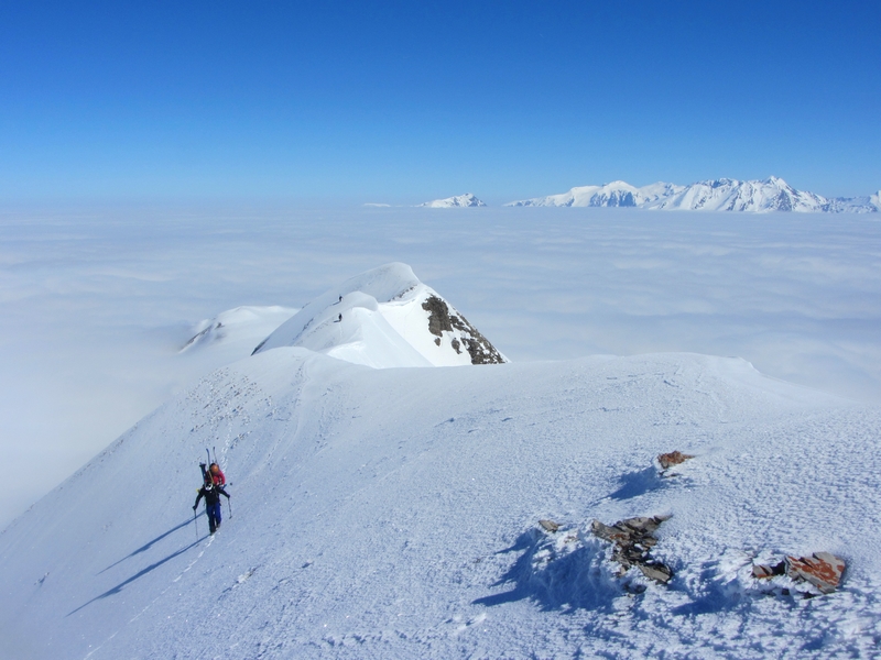 Obiou : Dans la traversée vers le col de Rattier.