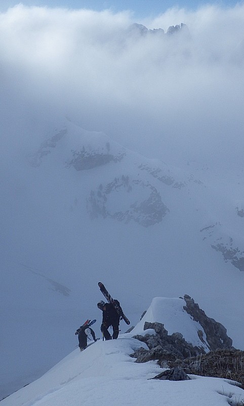 #1 Sortie de la rampe devant les Aiguilles de Darbon. Sortie de la rampe devant les Aiguilles de Darbon.