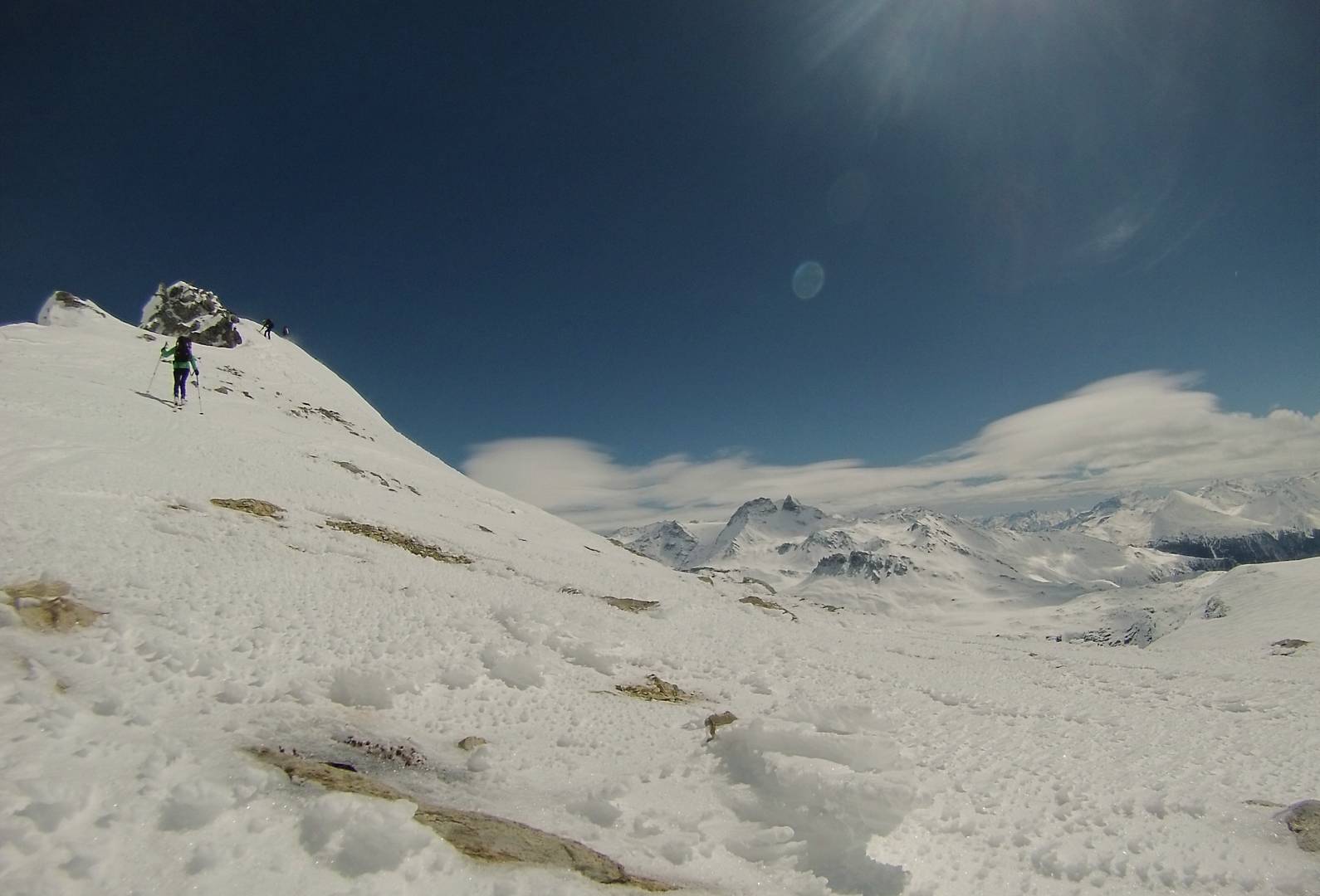#17 Arêre Sommitale : A l Arêre Sommitale : A l'approche du sommet au départ de l'arête