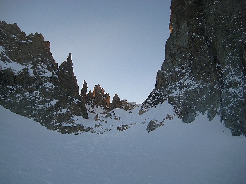 Tour de la Meije : Col de la Casse Deserte vu depuis le Glacier de la Grande Ruine