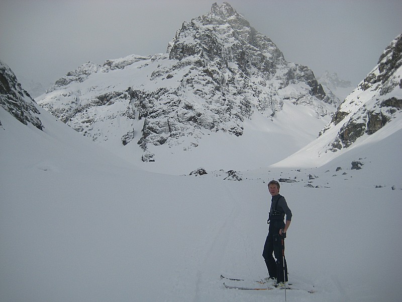 #1 Tour de la Meije : Christopher devant Roche Meane Tour de la Meije : Christopher devant Roche Meane