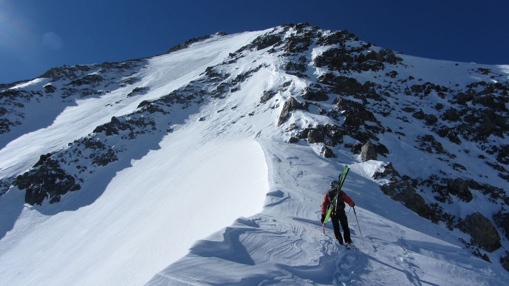 #12 Calotte et sommet : oubliez le sommet en ce moment, l Calotte et sommet : oubliez le sommet en ce moment, l'enneigement est famélique au dessus de 3100-3200m
