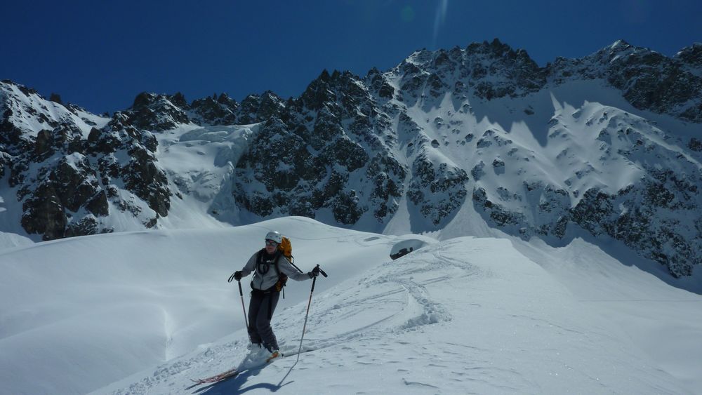 Delle : encore de la belle neige sur la moraine