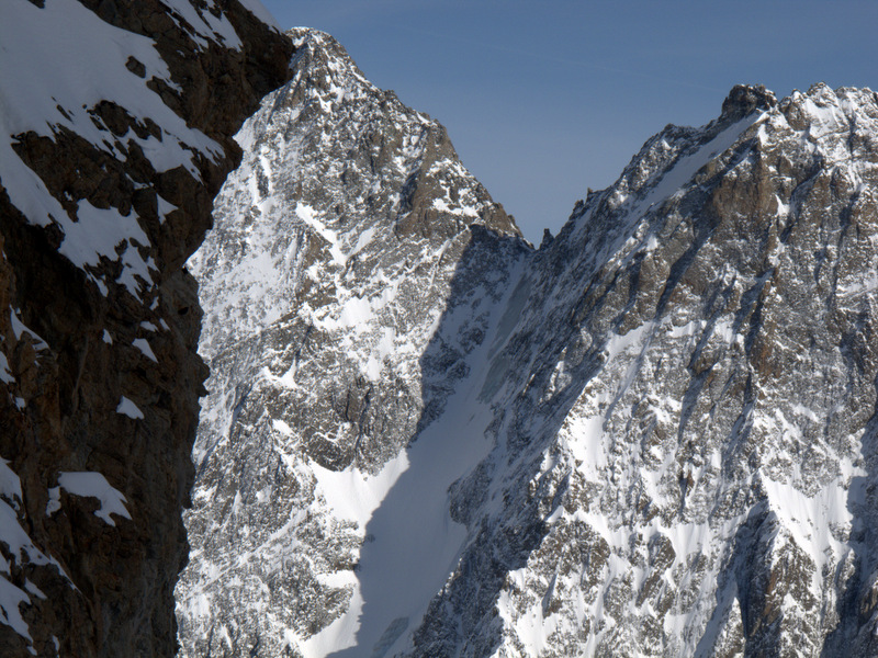 Roche Faurio couloir nord : bien sec, mais ça passe !