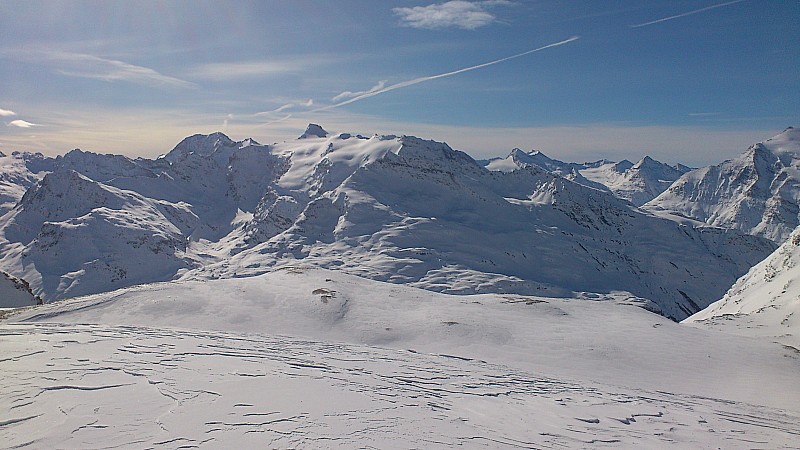 #20 Albaron : Objectif du lendemain en vue ! Les montagnes sont encore bien blanches... Albaron : Objectif du lendemain en vue ! Les montagnes sont encore bien blanches...