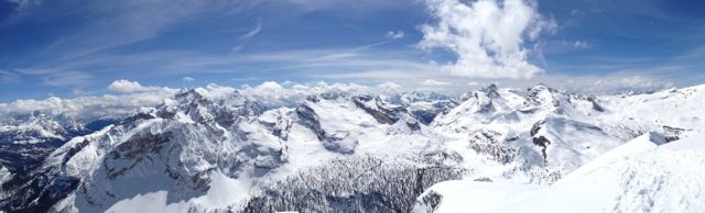 #12 Le secteur sud : Belle pyramide de Tofana de Rozes Le secteur sud : Belle pyramide de Tofana de Rozes