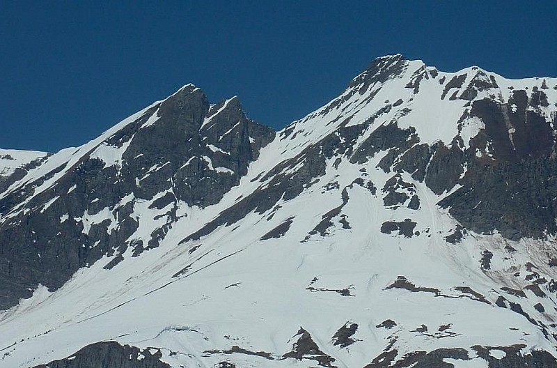 col de Torchère Sud : Un des rares itinéraires encore en conditions.