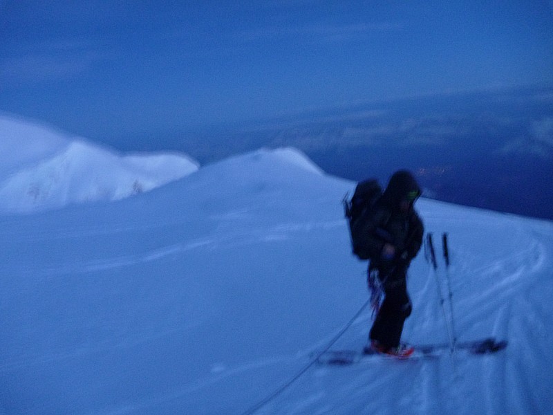 #3 Sommet tacul 4248m : On se les gèle, faut descendre Sommet tacul 4248m : On se les gèle, faut descendre