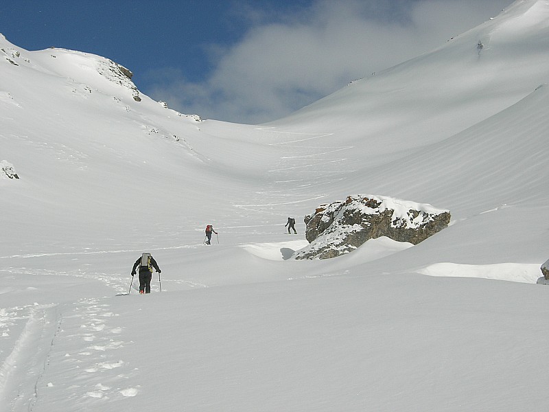 #1 pic Blanc du Galibier : la combe SE au soleil pic Blanc du Galibier : la combe SE au soleil