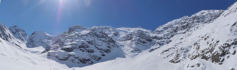 Glacier Sup du Vallonnet : Encore un pano des lieux