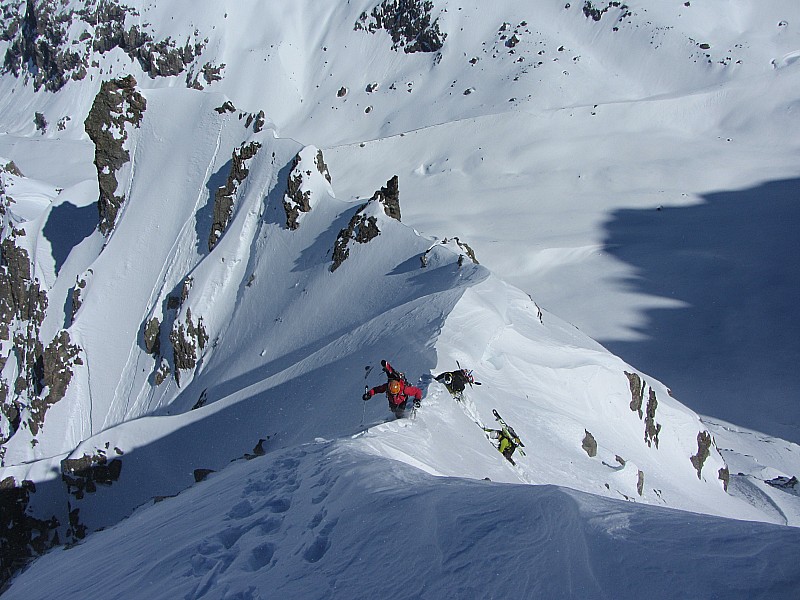#5 Flambeau Nord : Final sur l Flambeau Nord : Final sur l'arête.