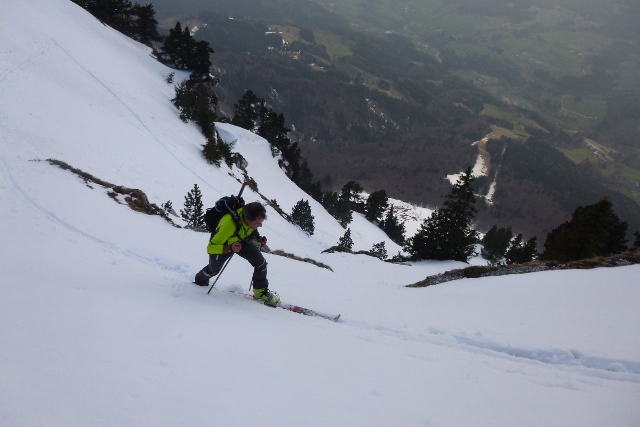 Tenco : au milieu des barres en ski