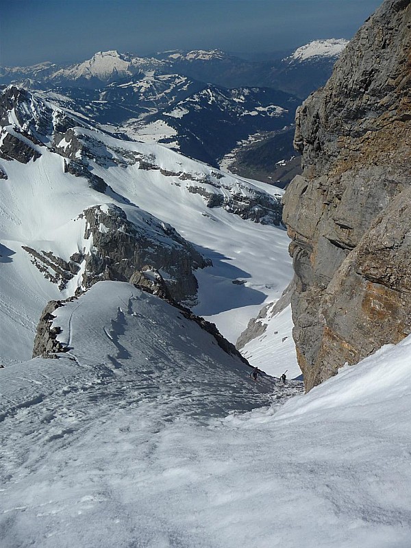 #4 Pointe Percée : Sortie du couloir du bas des cheminées. Pointe Percée : Sortie du couloir du bas des cheminées.