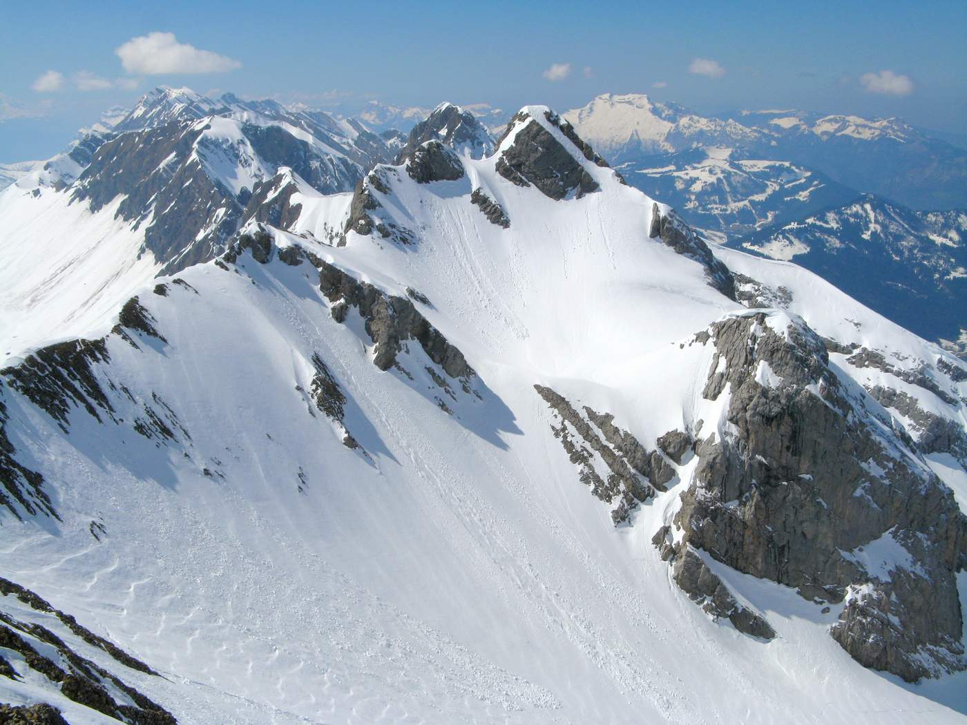 #19 Col des Verts : Aravis en enfilade Col des Verts : Aravis en enfilade