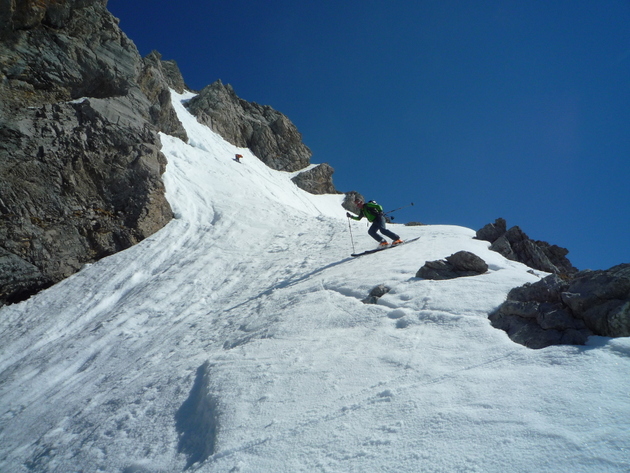 #16 Pointe Percée : bientôt la rampe terminale... Pointe Percée : bientôt la rampe terminale...