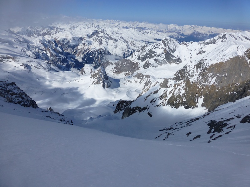 #22 face nord gde casse 24/4/13 : sortie des gds couloirs face nord gde casse 24/4/13 : sortie des gds couloirs