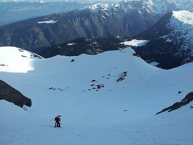 #2 sous la croix : neige dure mais montée efficace sous la croix : neige dure mais montée efficace
