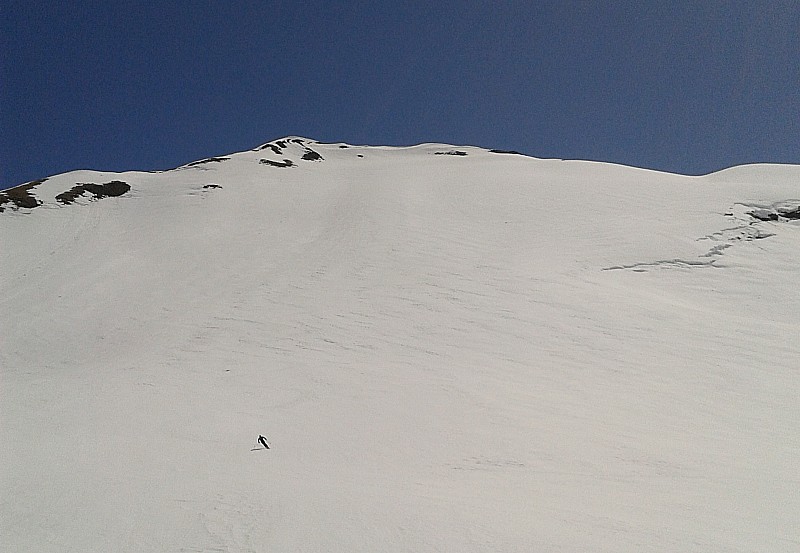 #2 Descente face NW : c Descente face NW : c'est pas la place qui manque