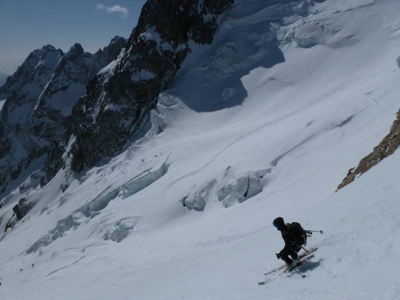 #40 Tour de la Meije : Descente du glacier de l Tour de la Meije : Descente du glacier de l'Homme
