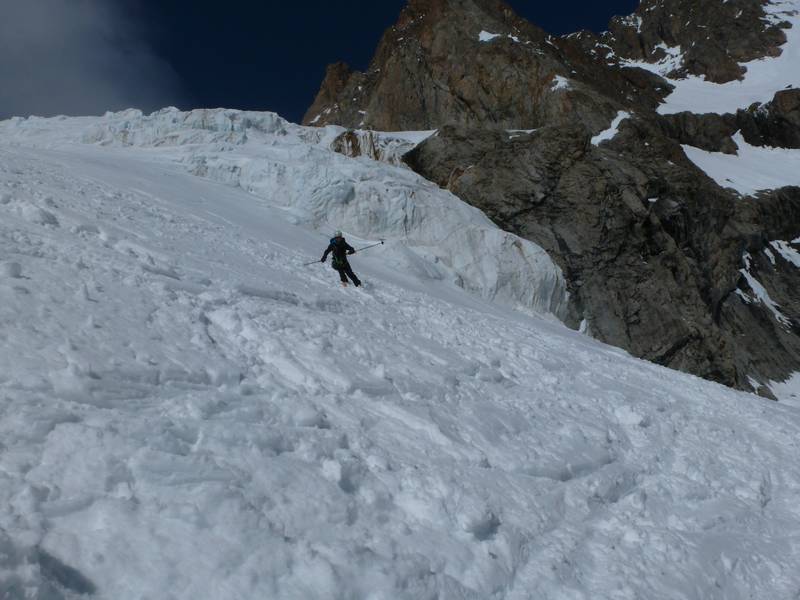 Tour de la Meije : Plus bas, la neige s'alourdit